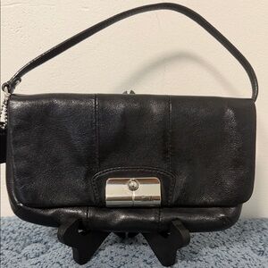 Coach Black Leather Shoulder Bag